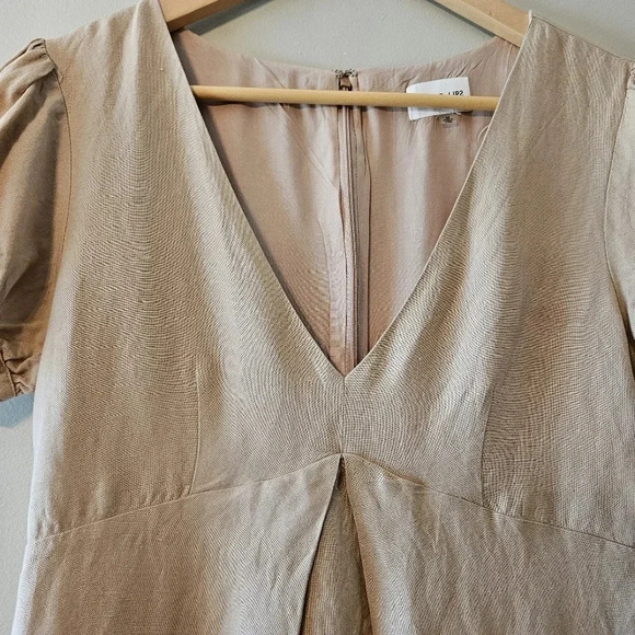 Sugarlips Women’s Casual Short Sleeve Mini Cream Dress Size Medium. - Picture 8 of 12